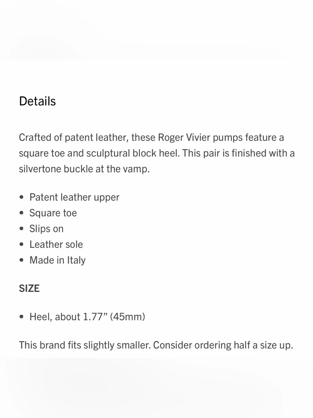 Roger Vivier patent pumps